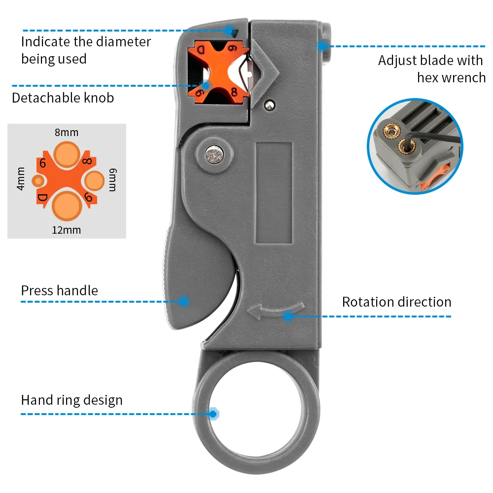Rotary Wire Stripper Tool Adju - Automatic Wire Stripper Cutter recension och pris