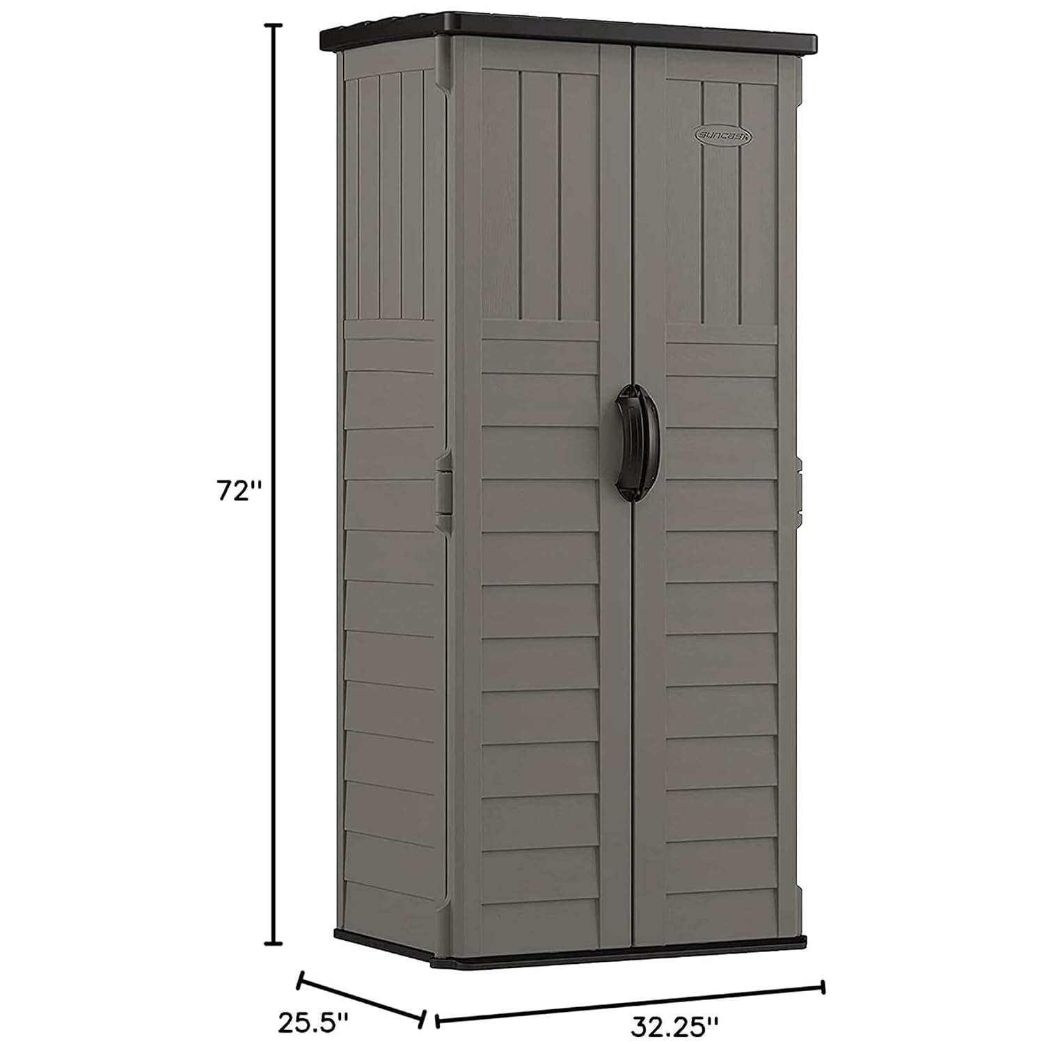 Vertical Storage Shed 22 Cu Ft - Garden Tools recension och pris