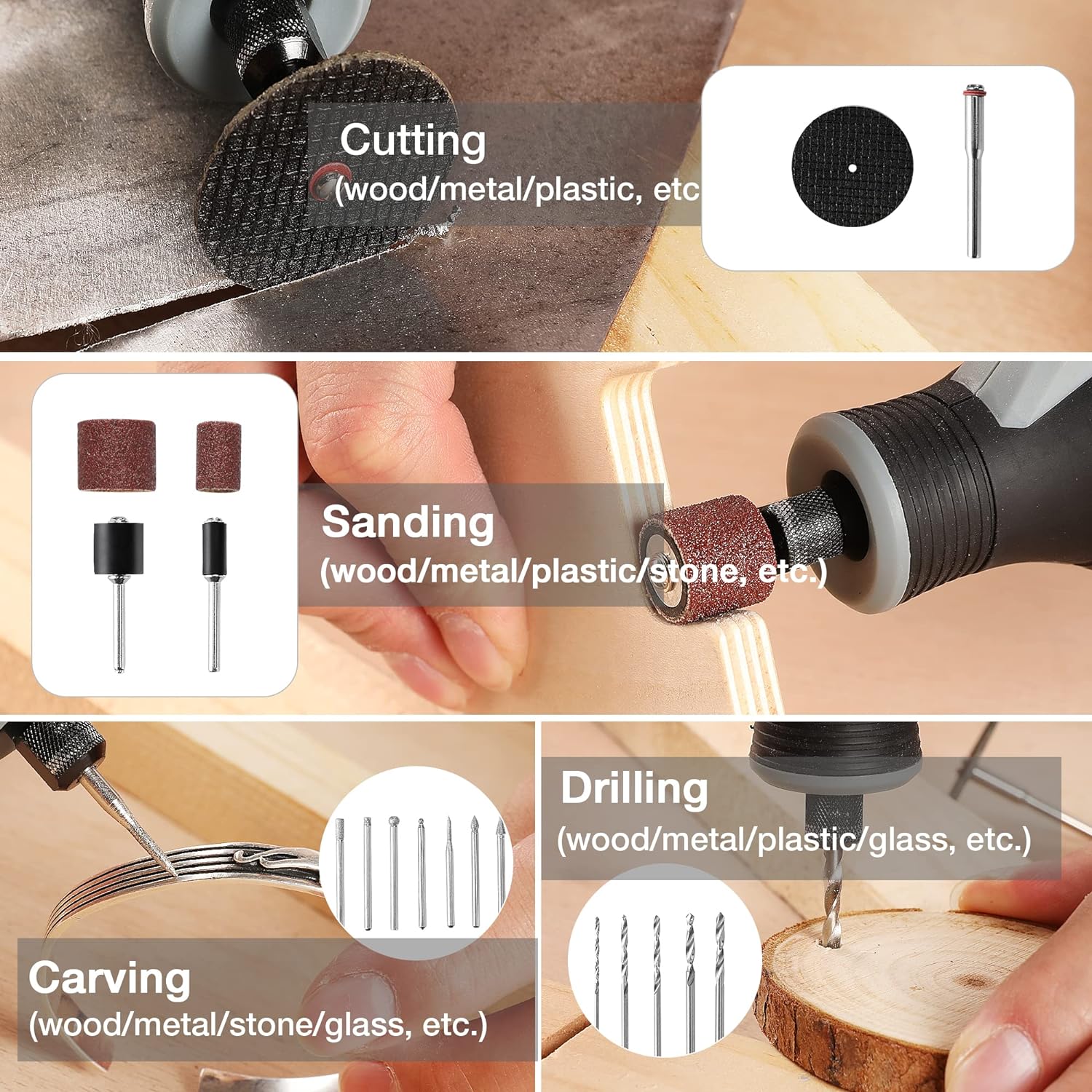 Cordless Rotary Tool Kit Woodw - Cordless Rotary Tool Kit Accessories recension och pris