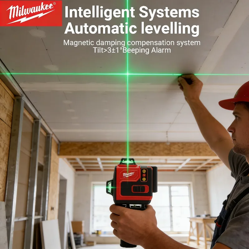 Genuine Milwaukee 4d 16 Line L - Laser Level 16 Lines 4D Green recension och pris