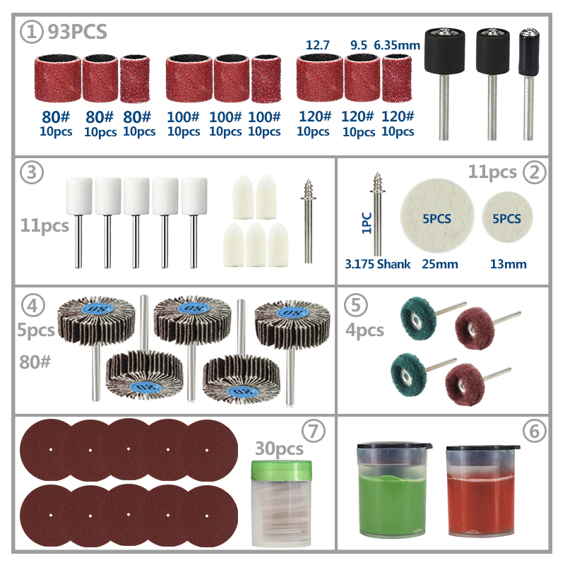 XCAN Polishing Tool Accessorie - Cordless Rotary Tool Kit Accessories recension och pris