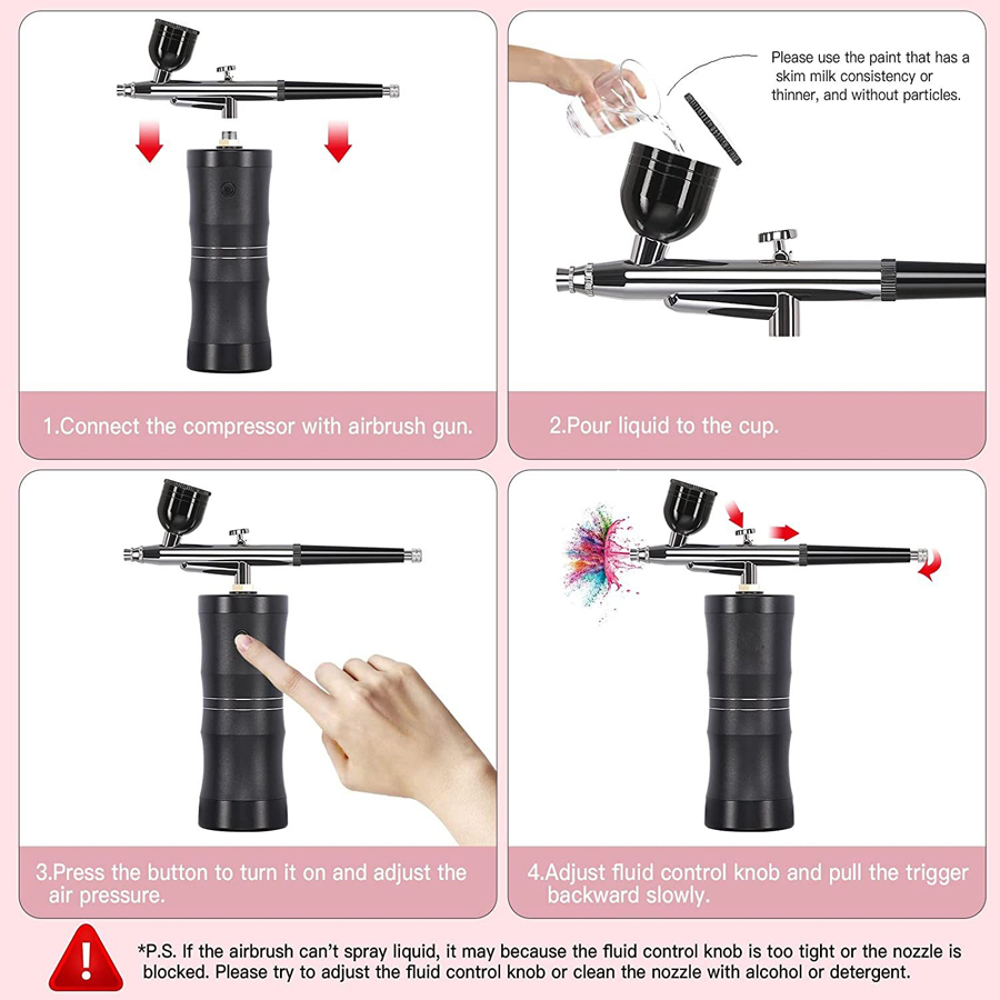 Portable Airbrush Kit With Com - Airbrush Kit With Mini Compressor recension och pris